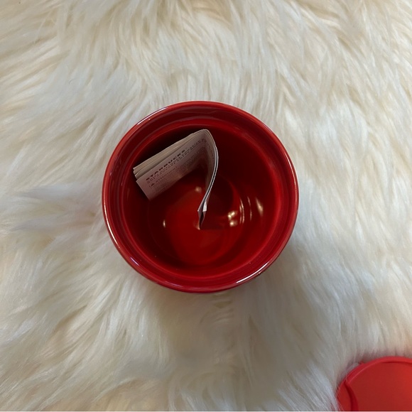 Starbucks Red Poinsettia Ceramic Short Cup Insulted Holiday Tumbler 8oz New 2022 - Picture 8 of 13